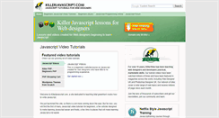 Desktop Screenshot of killerjavascript.com