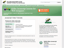 Tablet Screenshot of killerjavascript.com